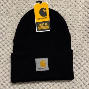 Carhartt Black Knit Cuffed Beanie